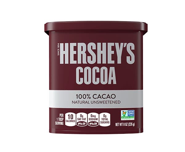 container of hersheys natural unsweetened cocoa