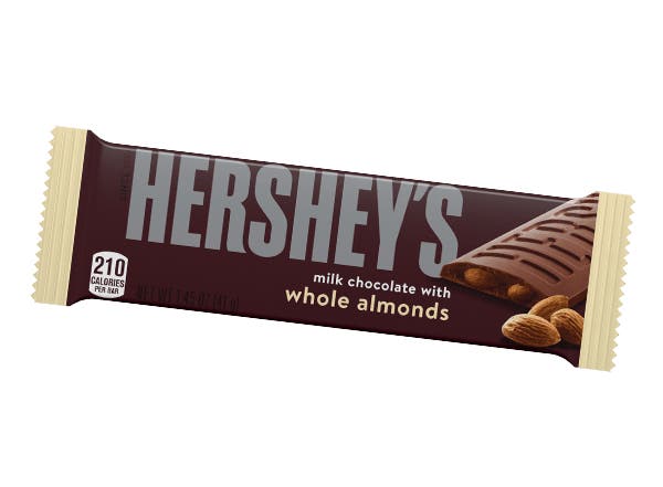 hersheys milk chocolate with almonds candy bar