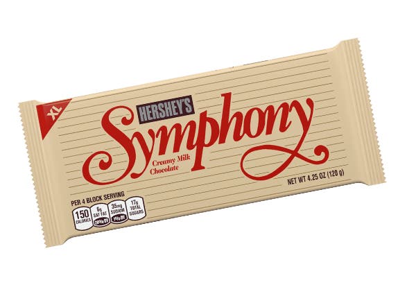 hersheys symphony creamy milk chocolate candy bar