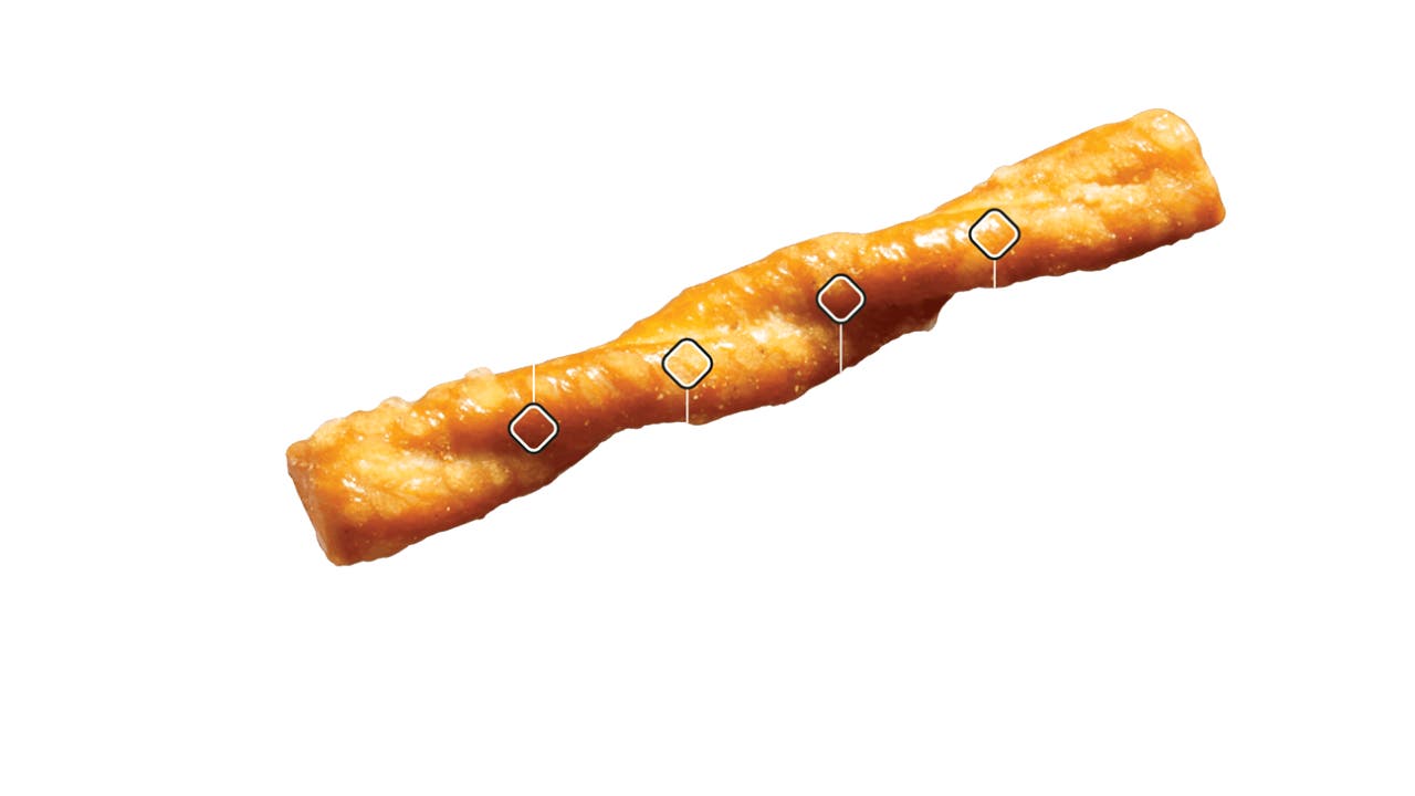 highlighting dots pretzels twists flavor, nutritional, and texture qualities