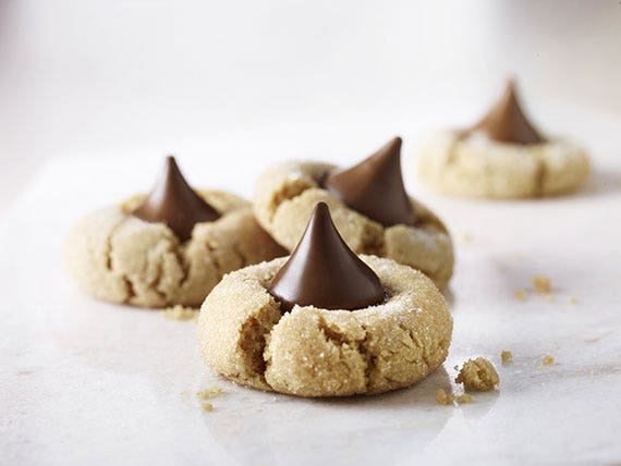 Close Up of Easy Kisses Peanut Butter Blossoms