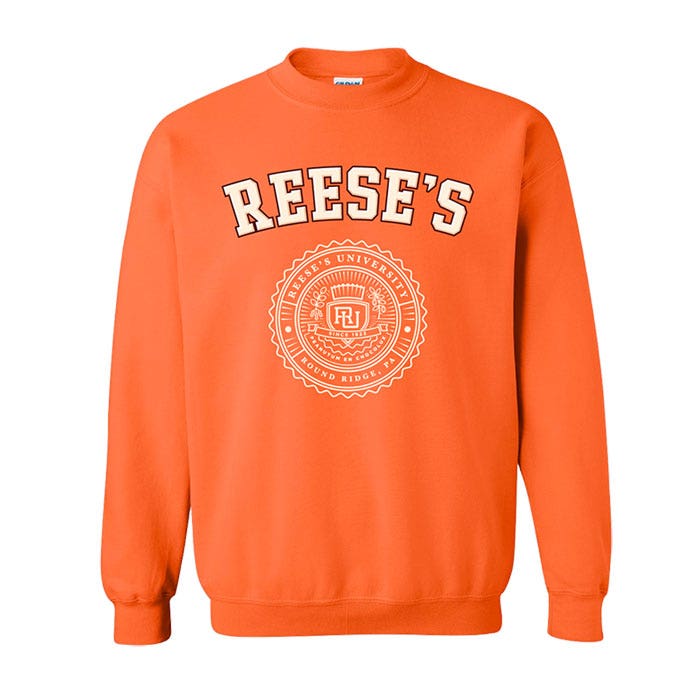 REESE'S U Orange Crewneck Sweatshirt