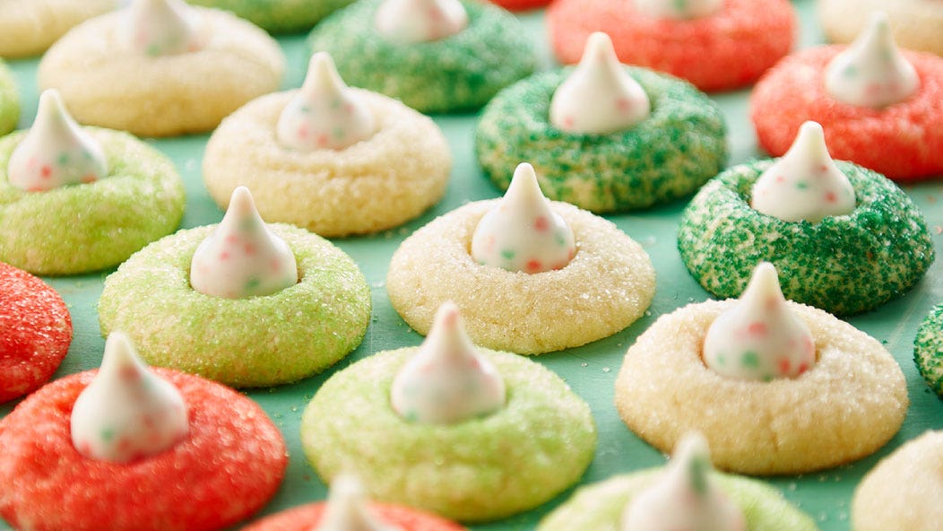 holiday sugar cookie blossoms