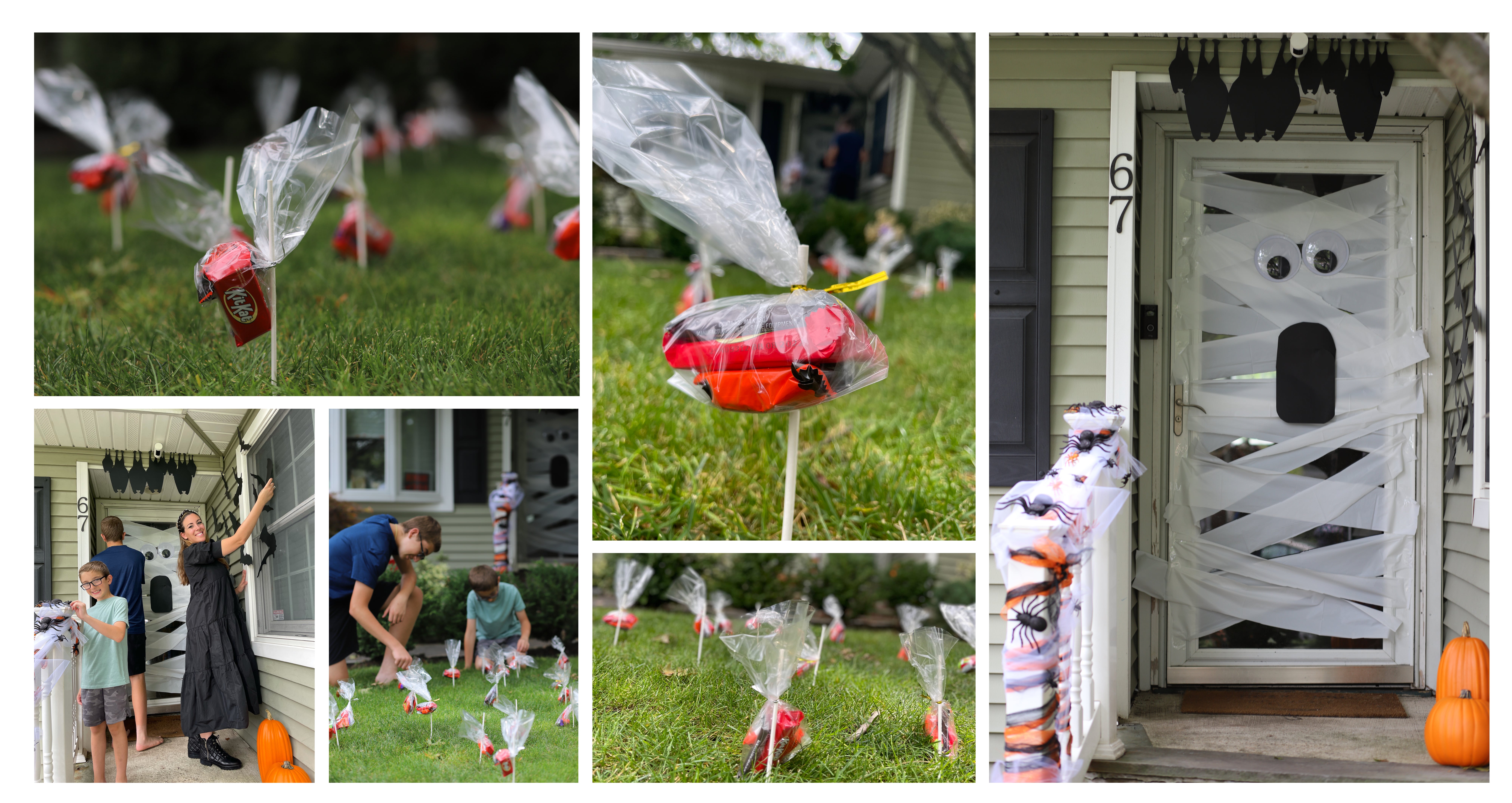 DIY Halloween Door Decor and Trick-or-Treat Hack