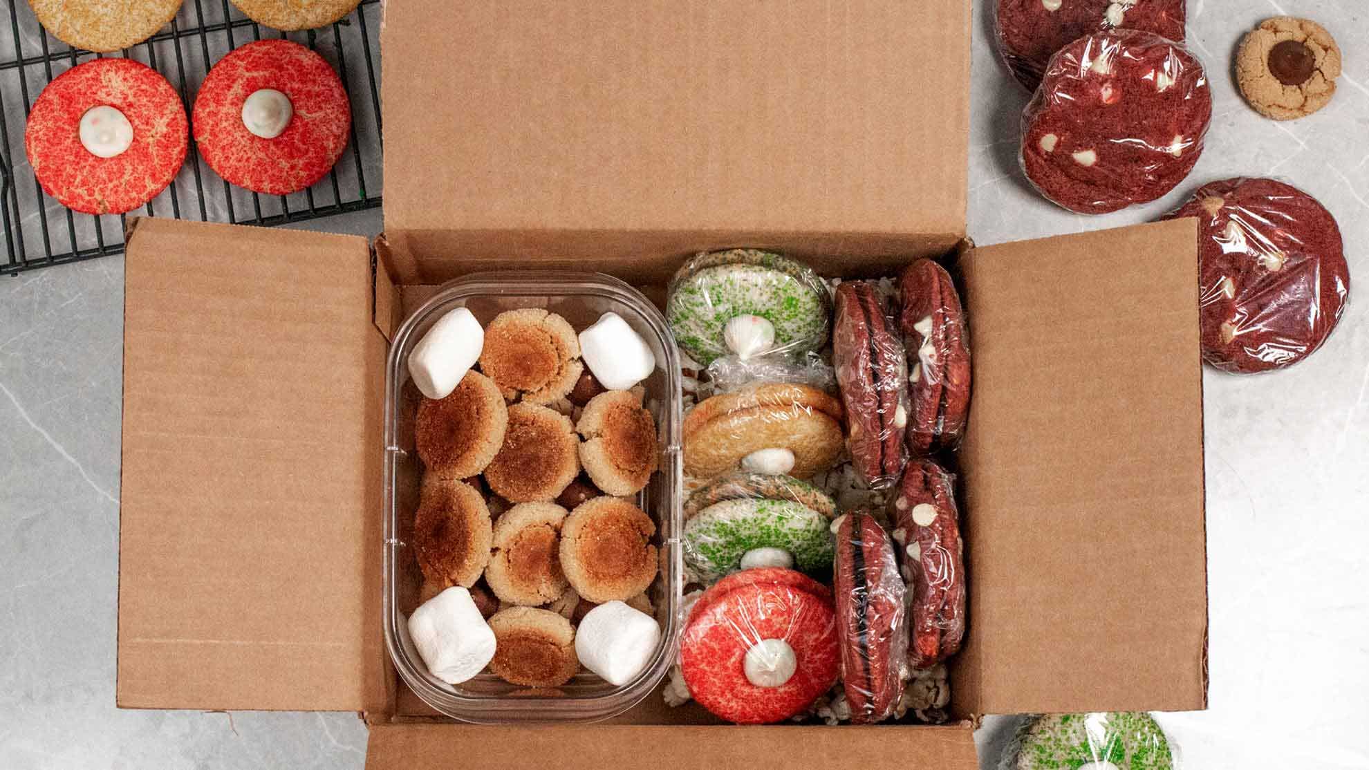 Packaged Cookies Box Wide