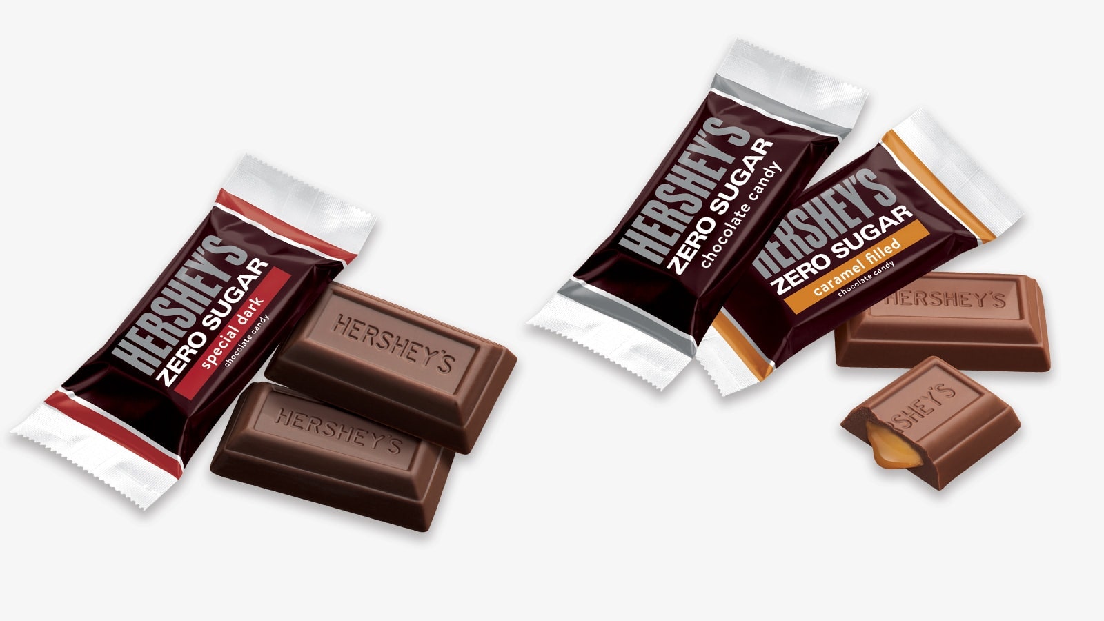 hersheys zero sugar chocolate candy bars