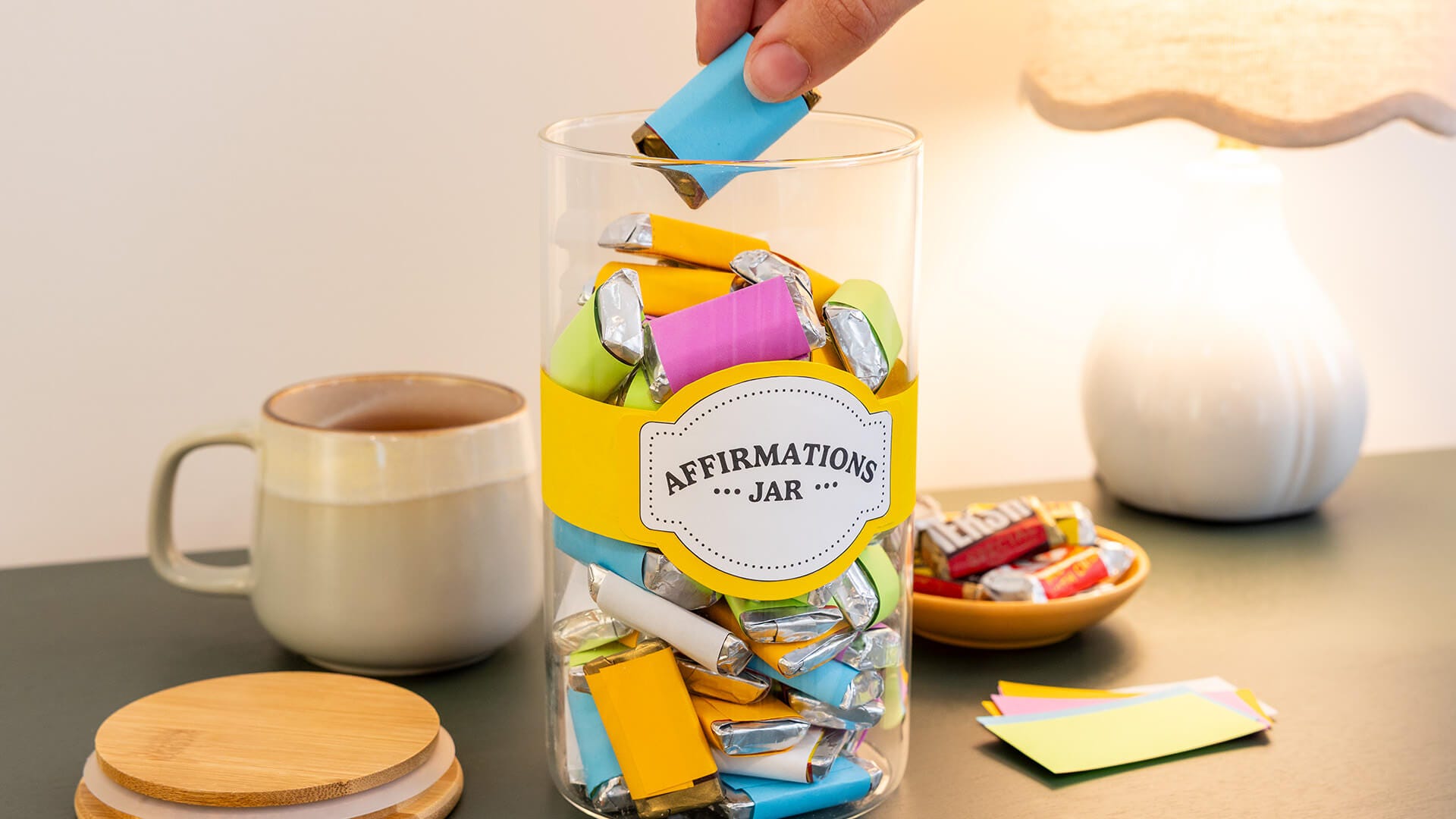 taking an affirmation out of the jar