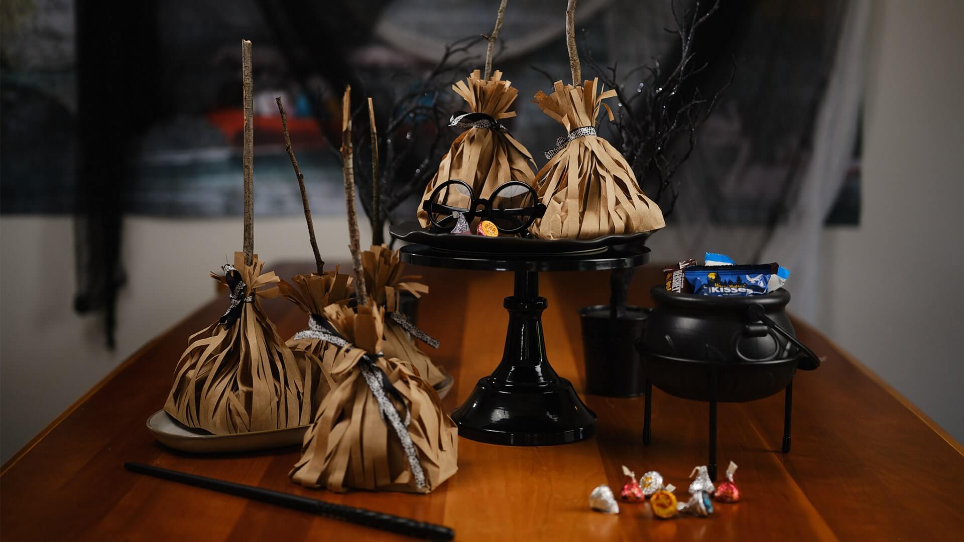 harry potter broomstick treat bags