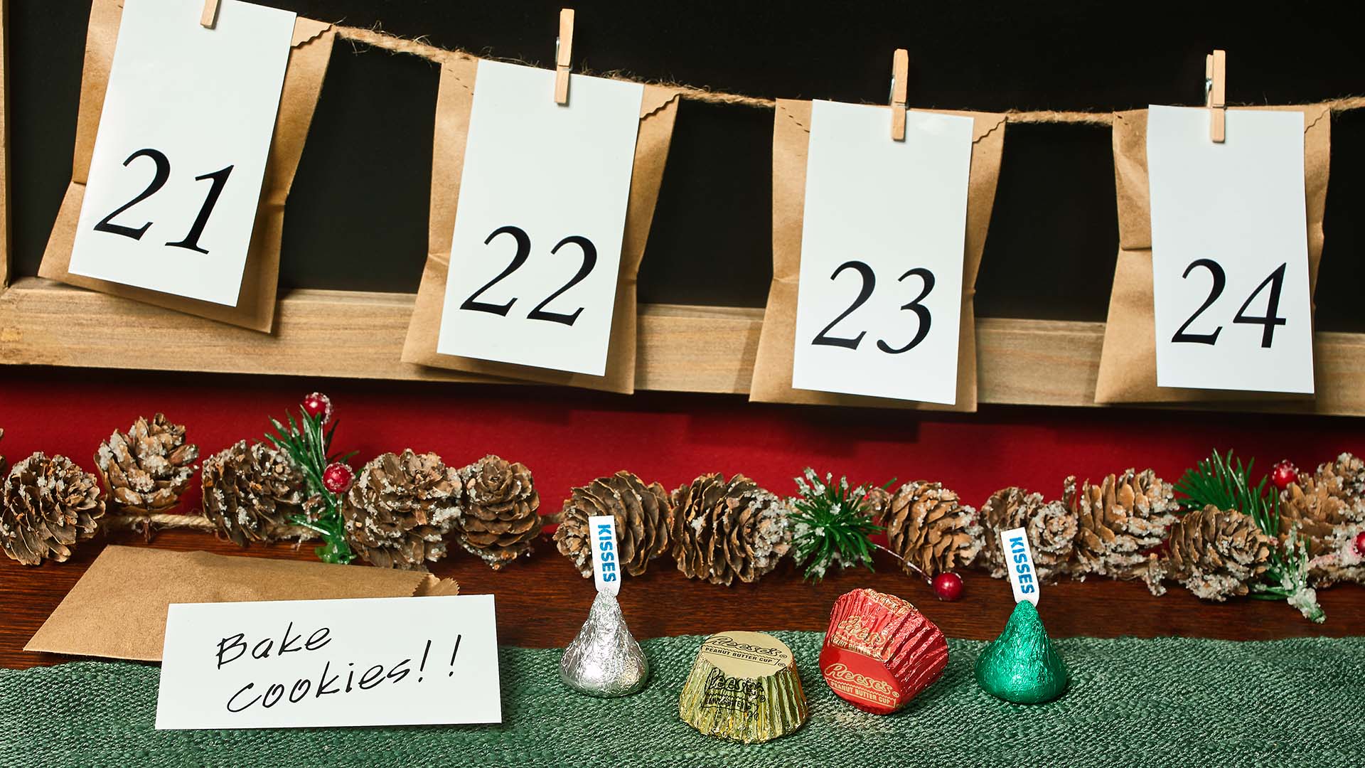 hanging advent activity calendar