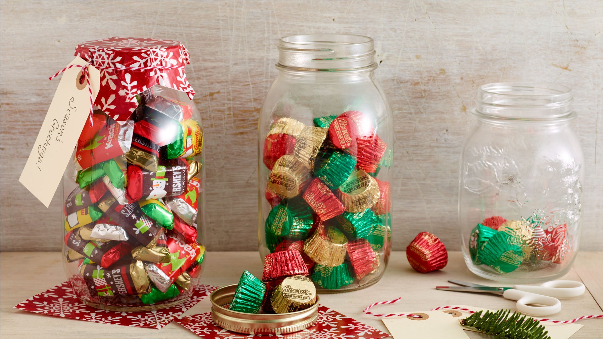 holiday candy jars