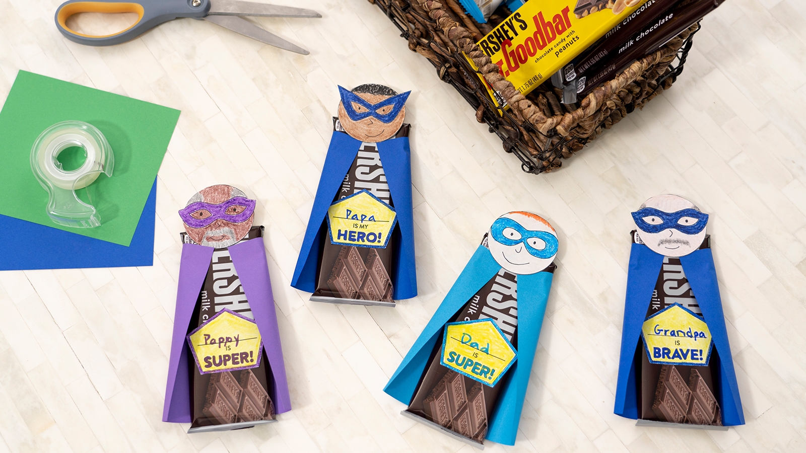 superhero fathers day craft