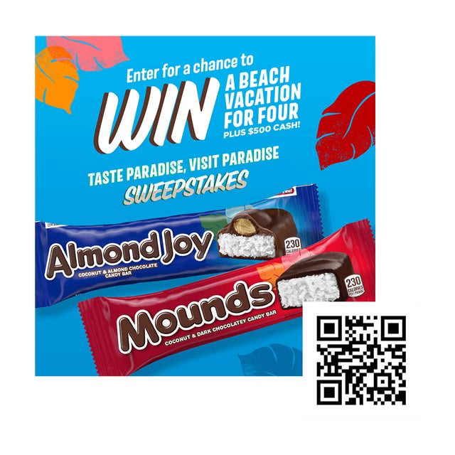 almond joy mounds vacation sweepstakes