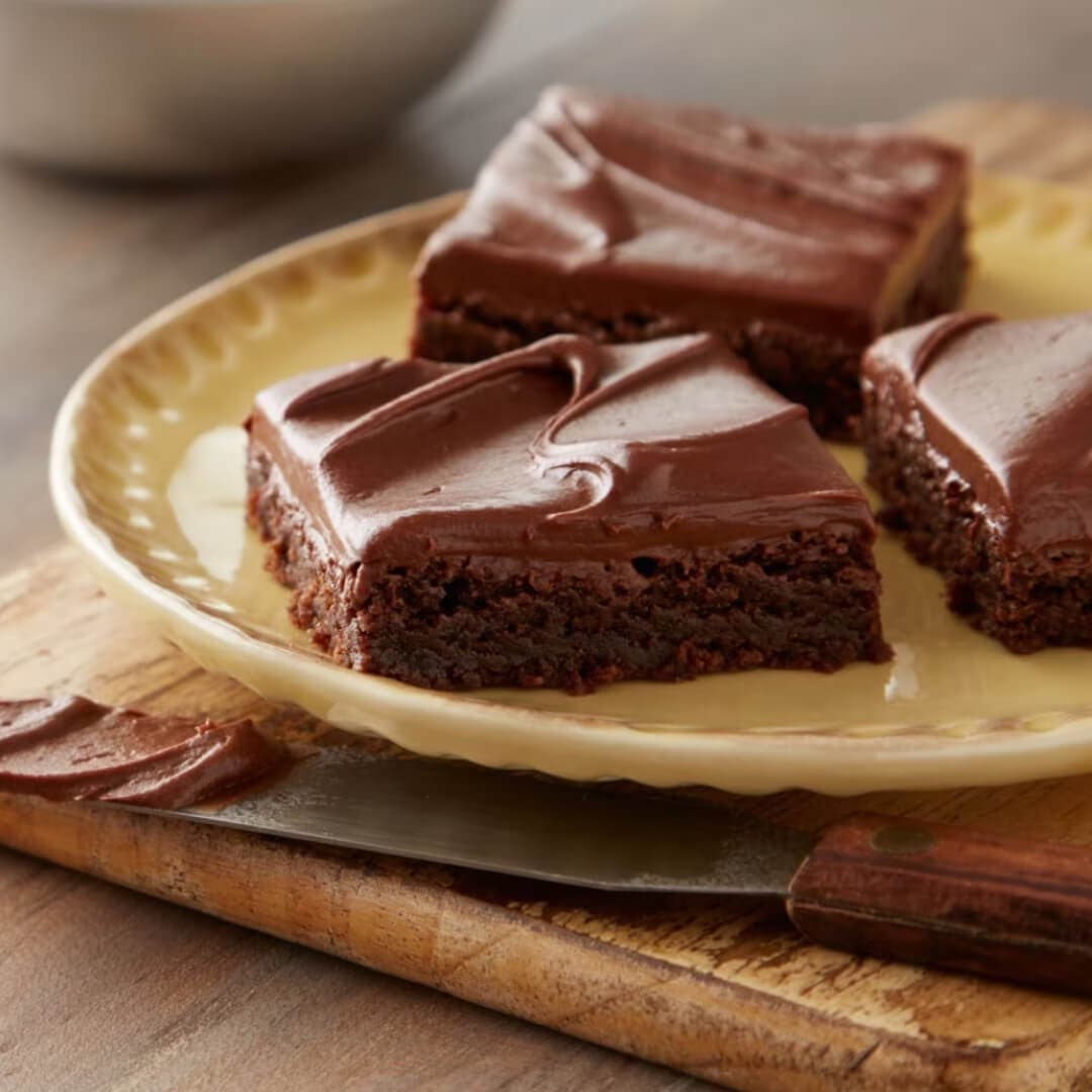 plate of hersheys best brownies