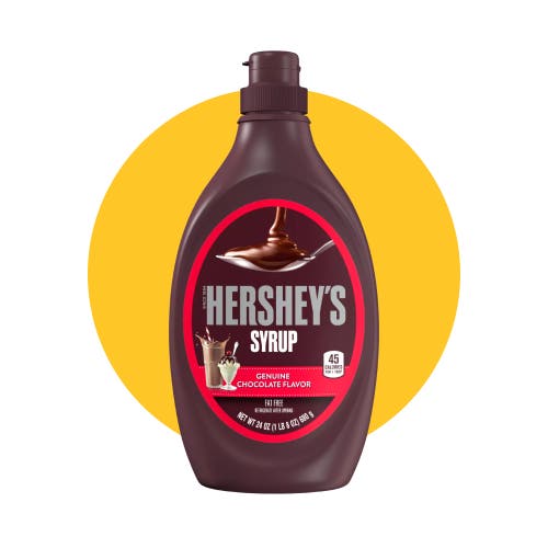 bottle of hersheys chocolate syrup