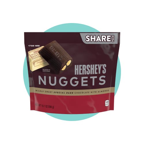 hershey's nuggets special dark mildly sweet chocolate with almonds