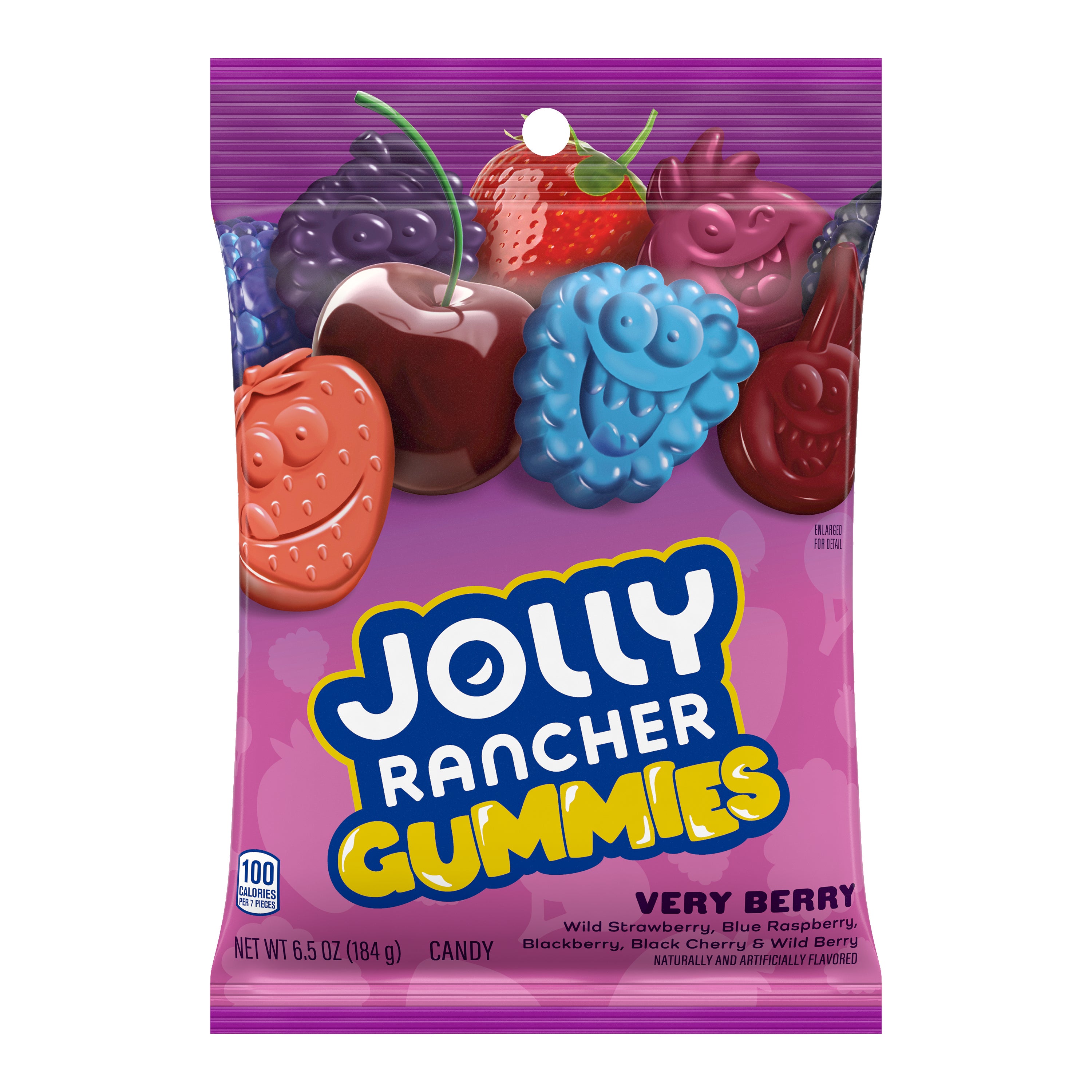 Jolly Rancher Gummies Very Berry flavor packaging.