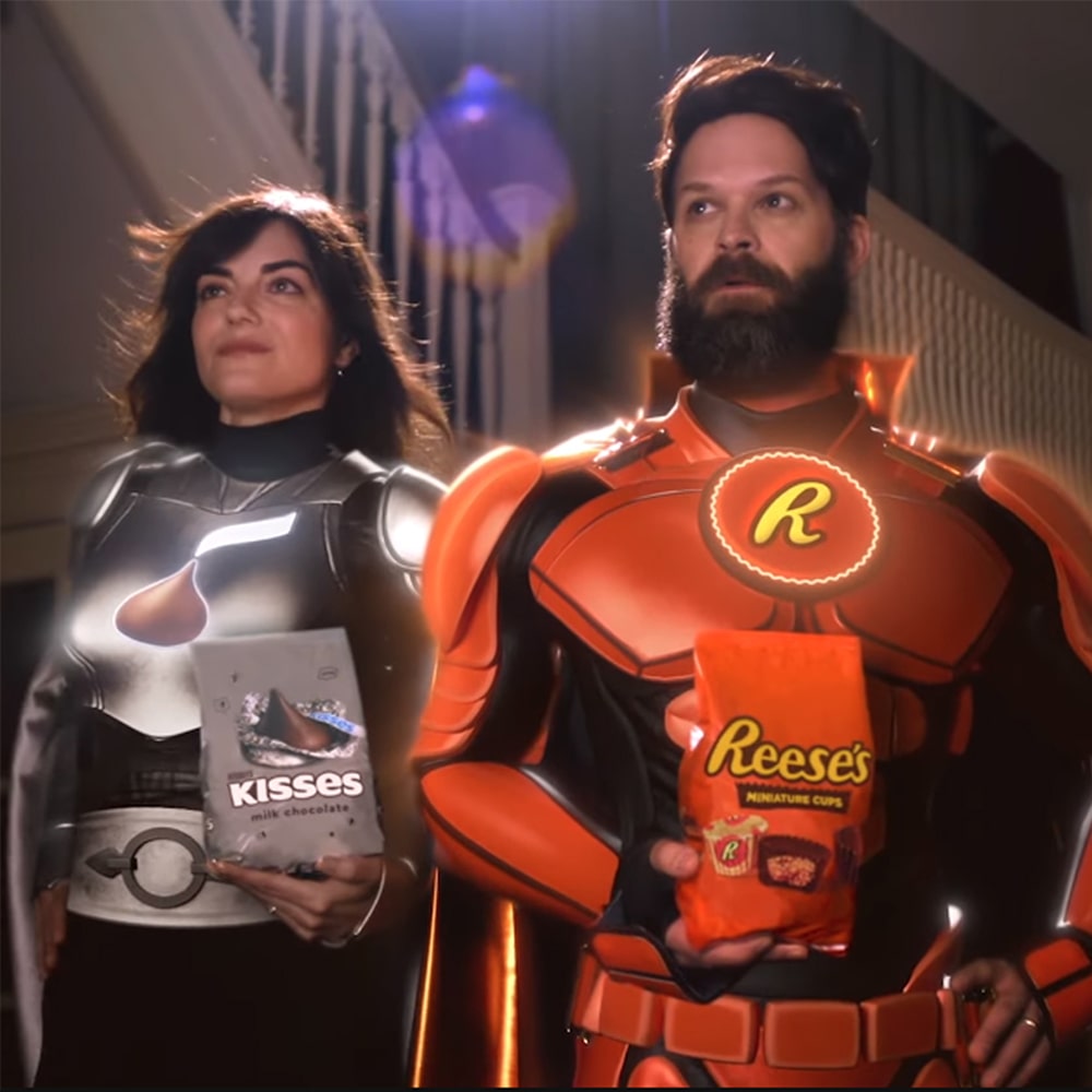 reeses and kisses movie night superheroes