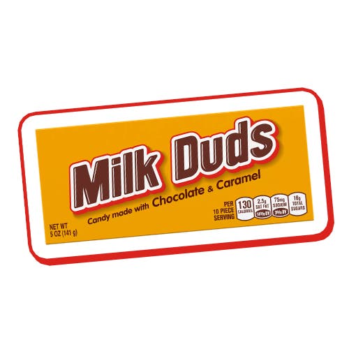 box of milk duds candy