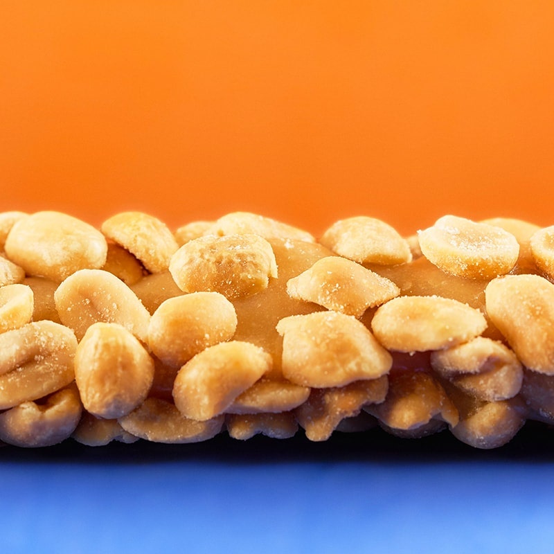 Unwrapped Payday Bar Close-up