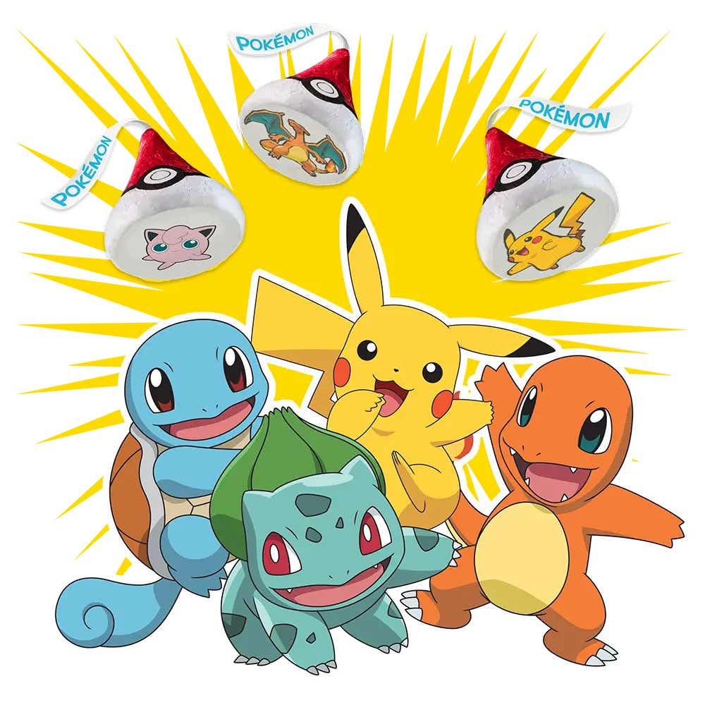 hersheys kisses pokemon special edition foils milk chocolate candy