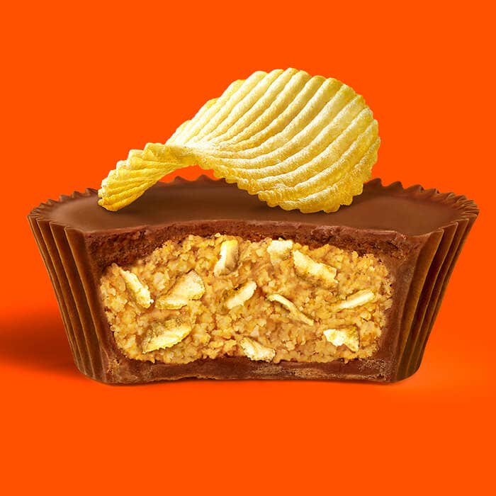 reeses with potato chips peanut butter cup