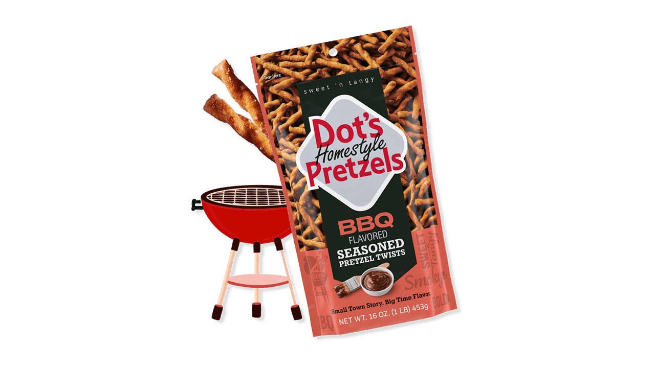 bag of dots homestyle pretzels bbq seasoned pretzel twists