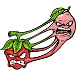 Lemonberry character combining lemons and berries