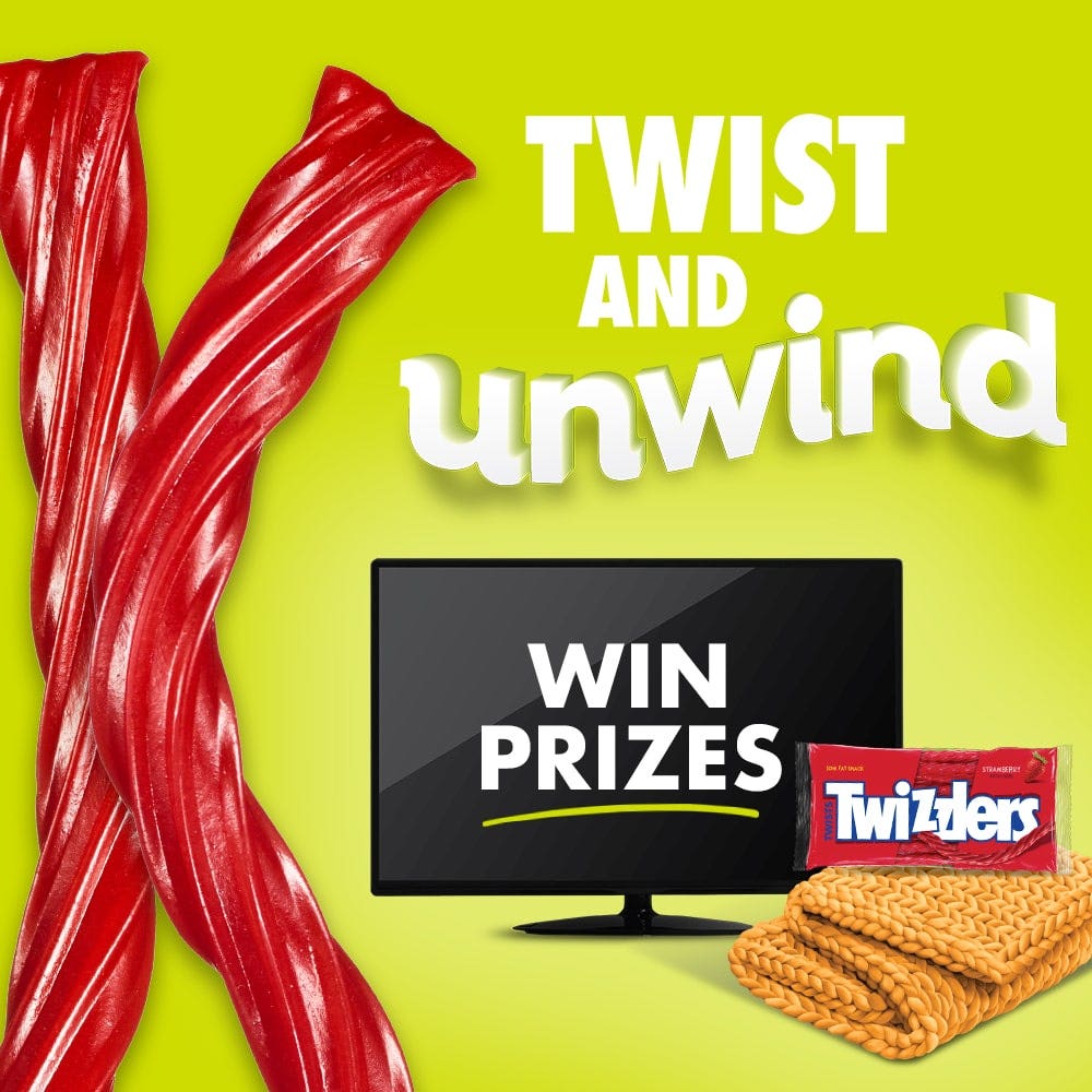 twizzlers twist and unwind sweepstakes promotional graphic