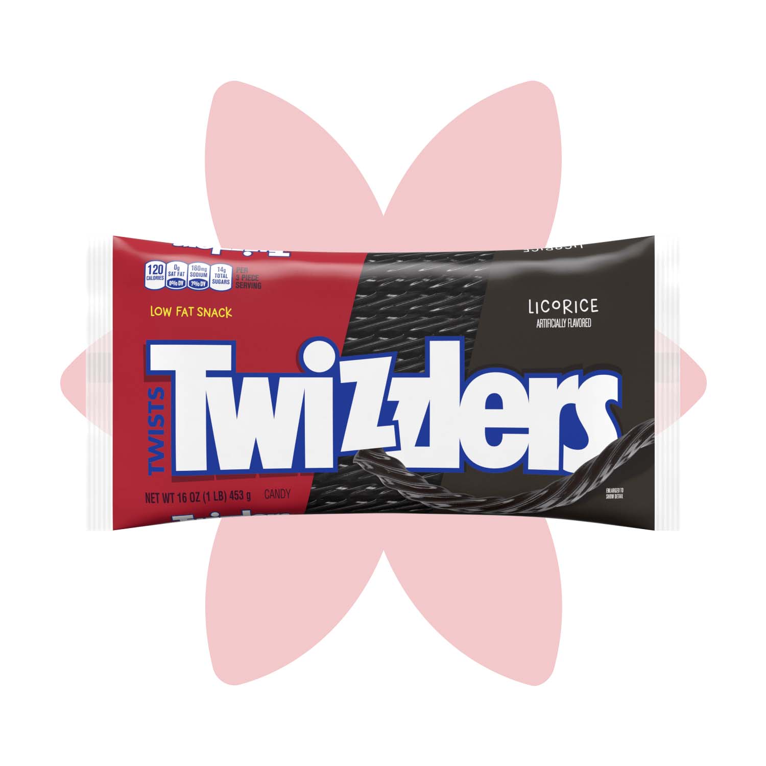 bag of twizzlers twists black licorice candy