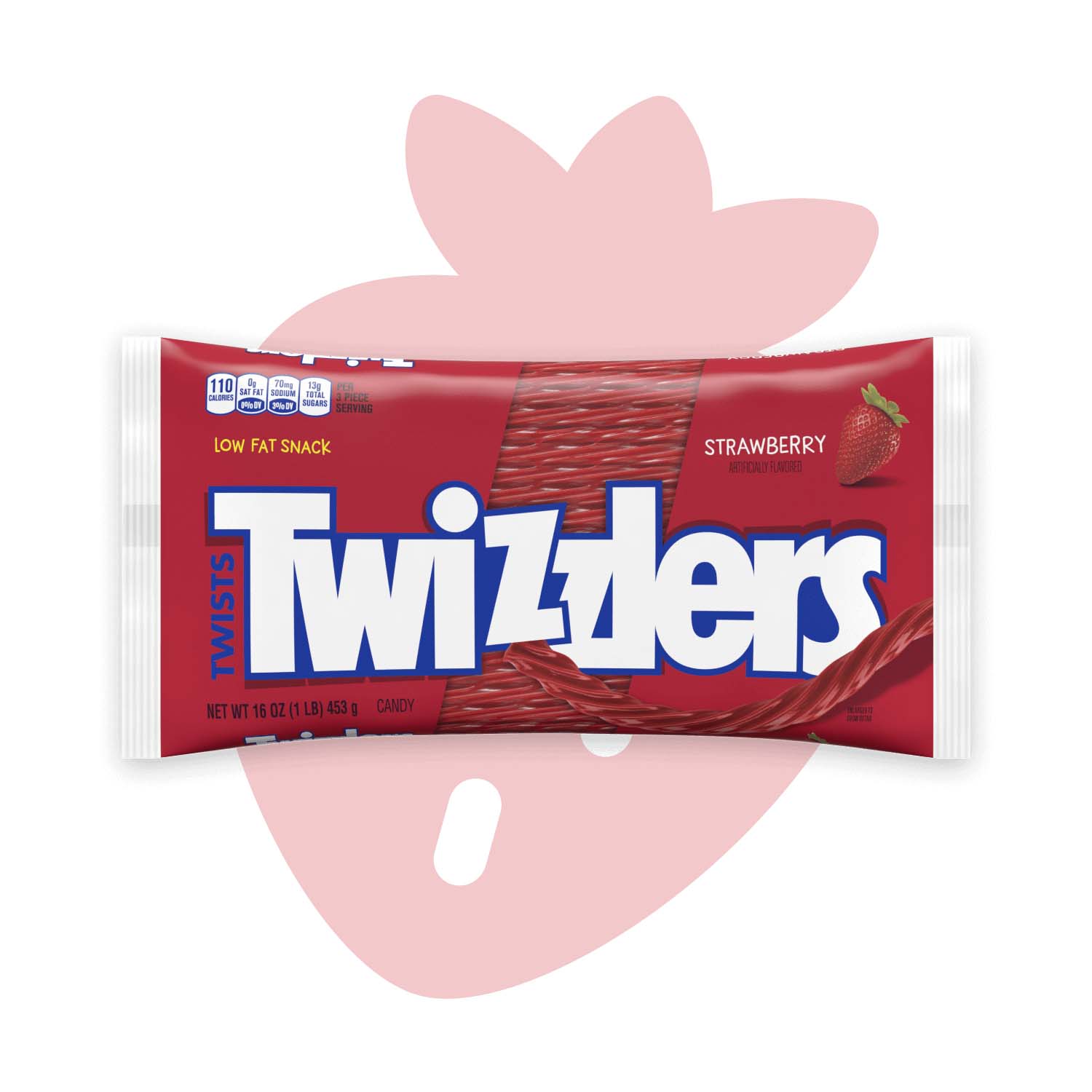 bag of twizzlers twists strawberry flavored candy