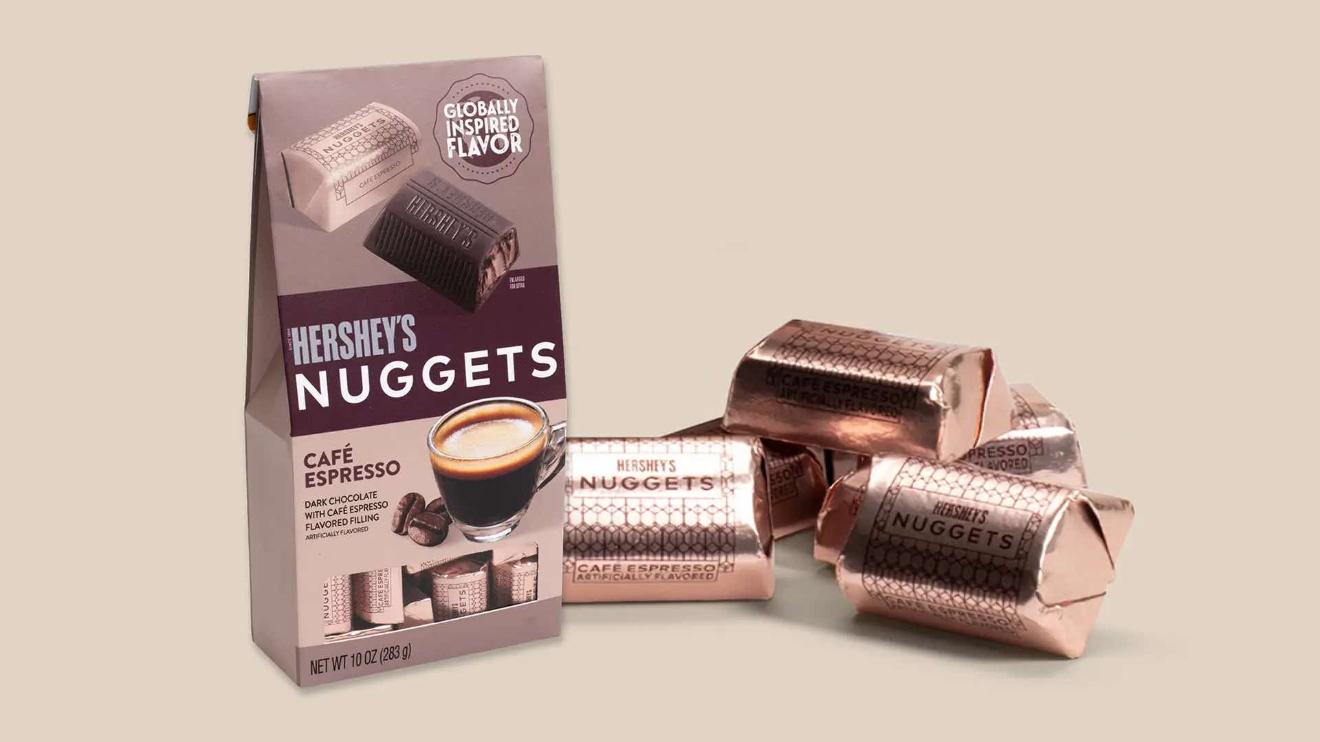 bag of hersheys nuggets cafe espresso dark chocolate flavored candies