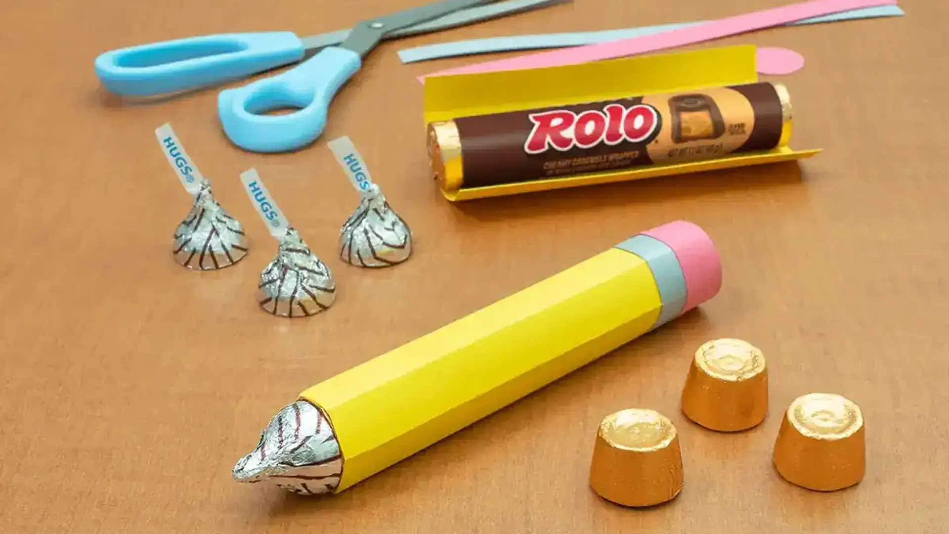 rolo pencil teacher gift craft