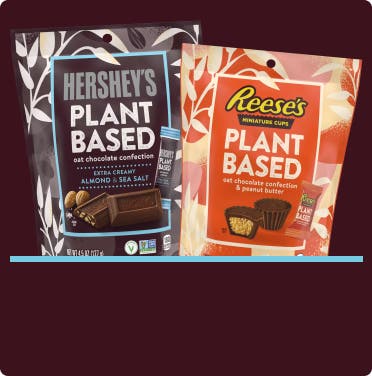 plant based reese's and hersheys miniature bags