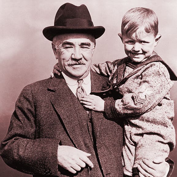 Milton Hershey with child