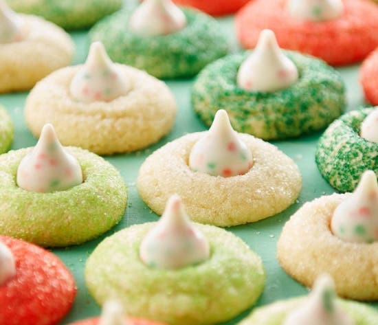holiday sugar cookie blossoms