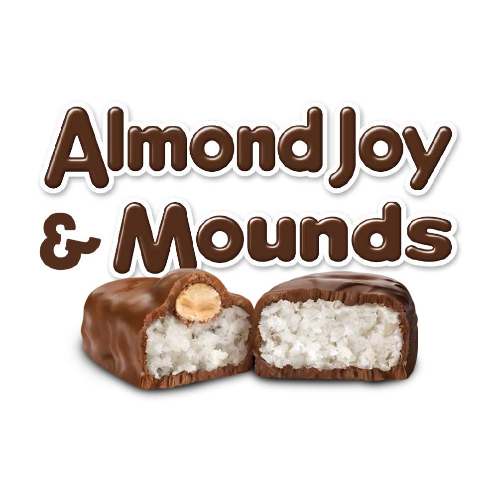 almond joy and mounds brand tile