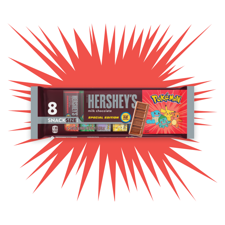 HERSHEY'S Milk Chocolate Snack Size Pokémon Special Edition Candy Bars