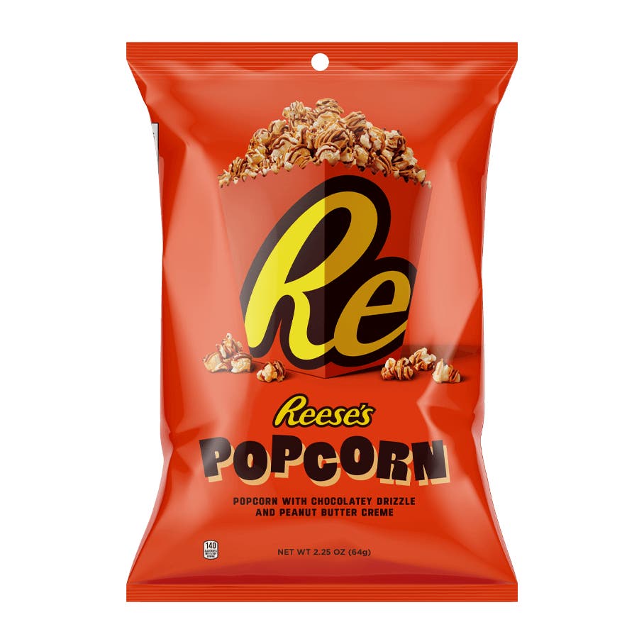REESE'S Popcorn, 2.25 oz bag - Front of Package