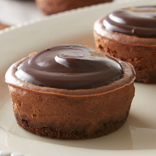 plate of mini chocolate desserts