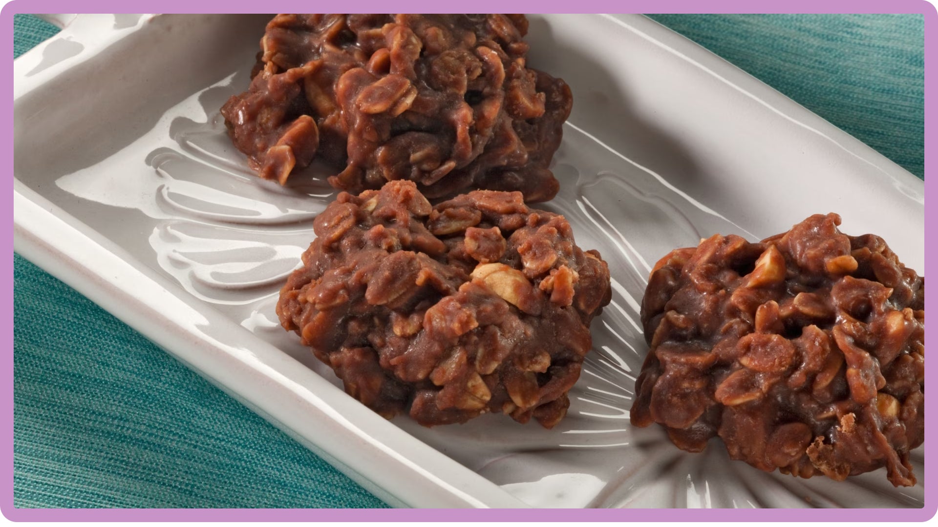 tray of cocoa oatmeal treats