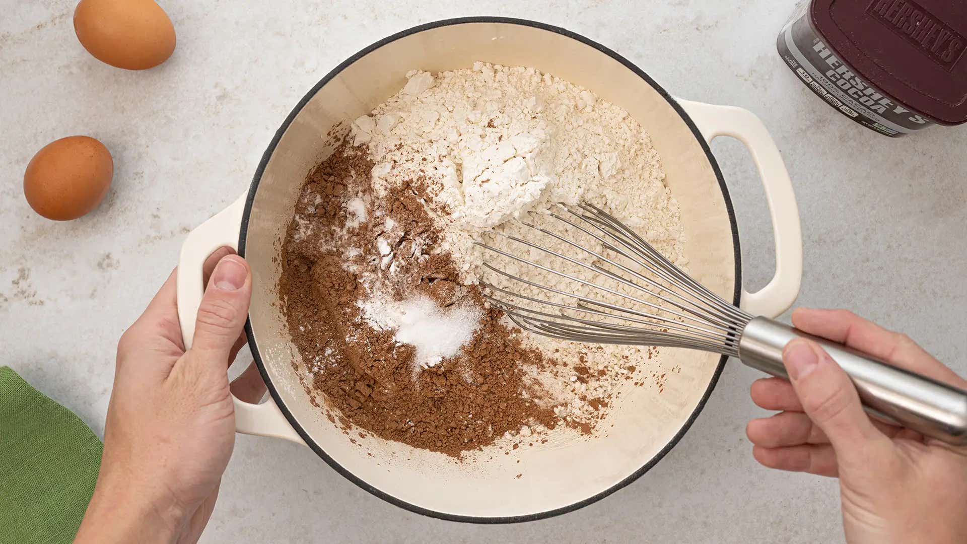 mixing dry ingredients