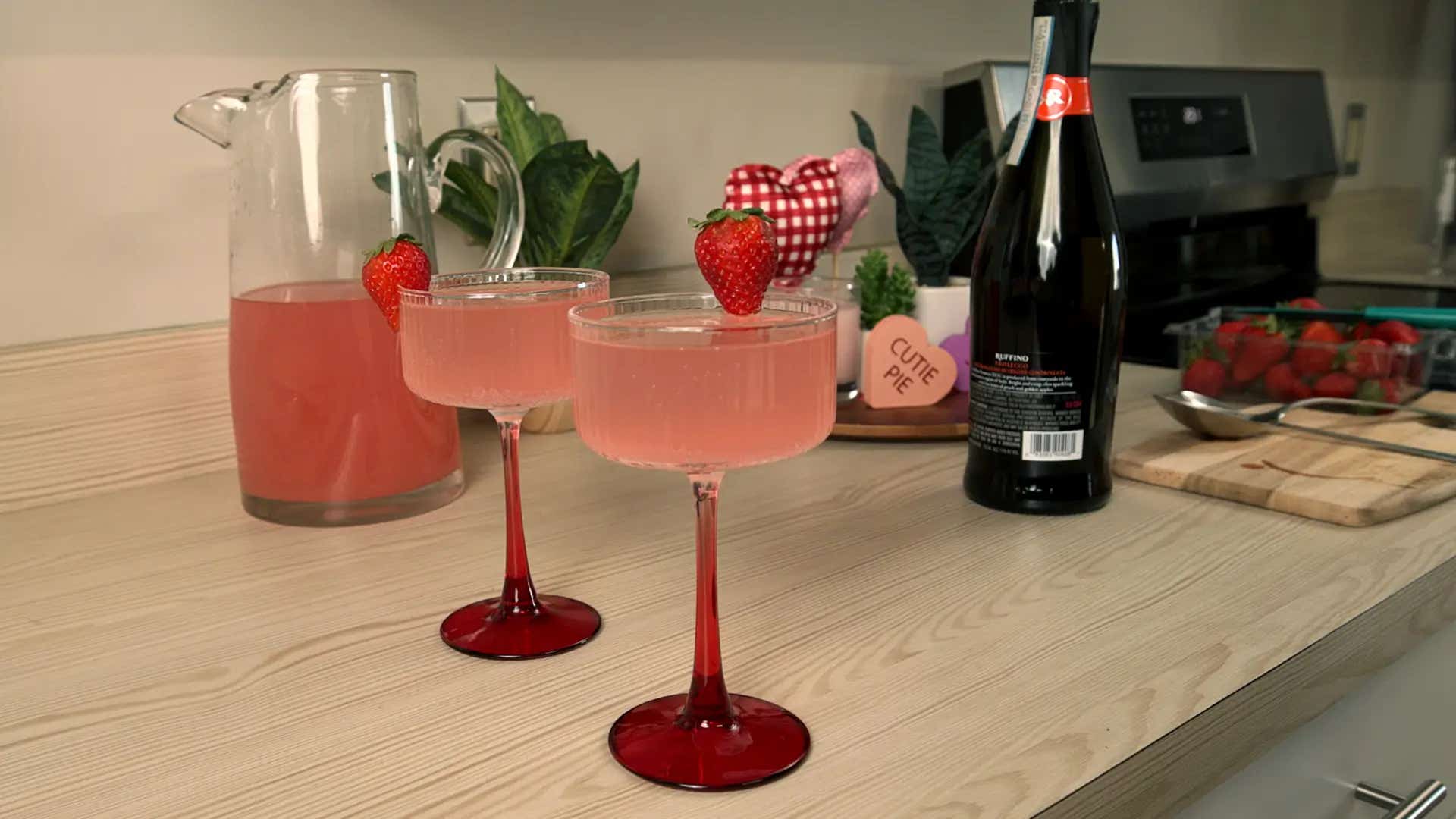 strawberry watermelon lemonade cocktails