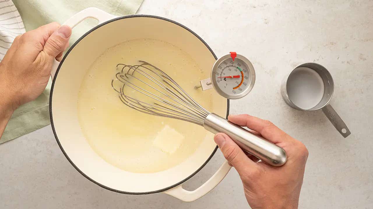bringing ingredients to a boil