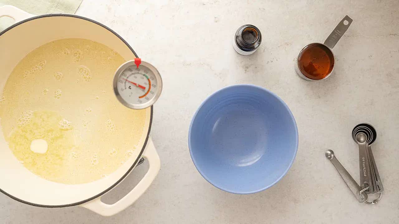 vanilla paste added to honey