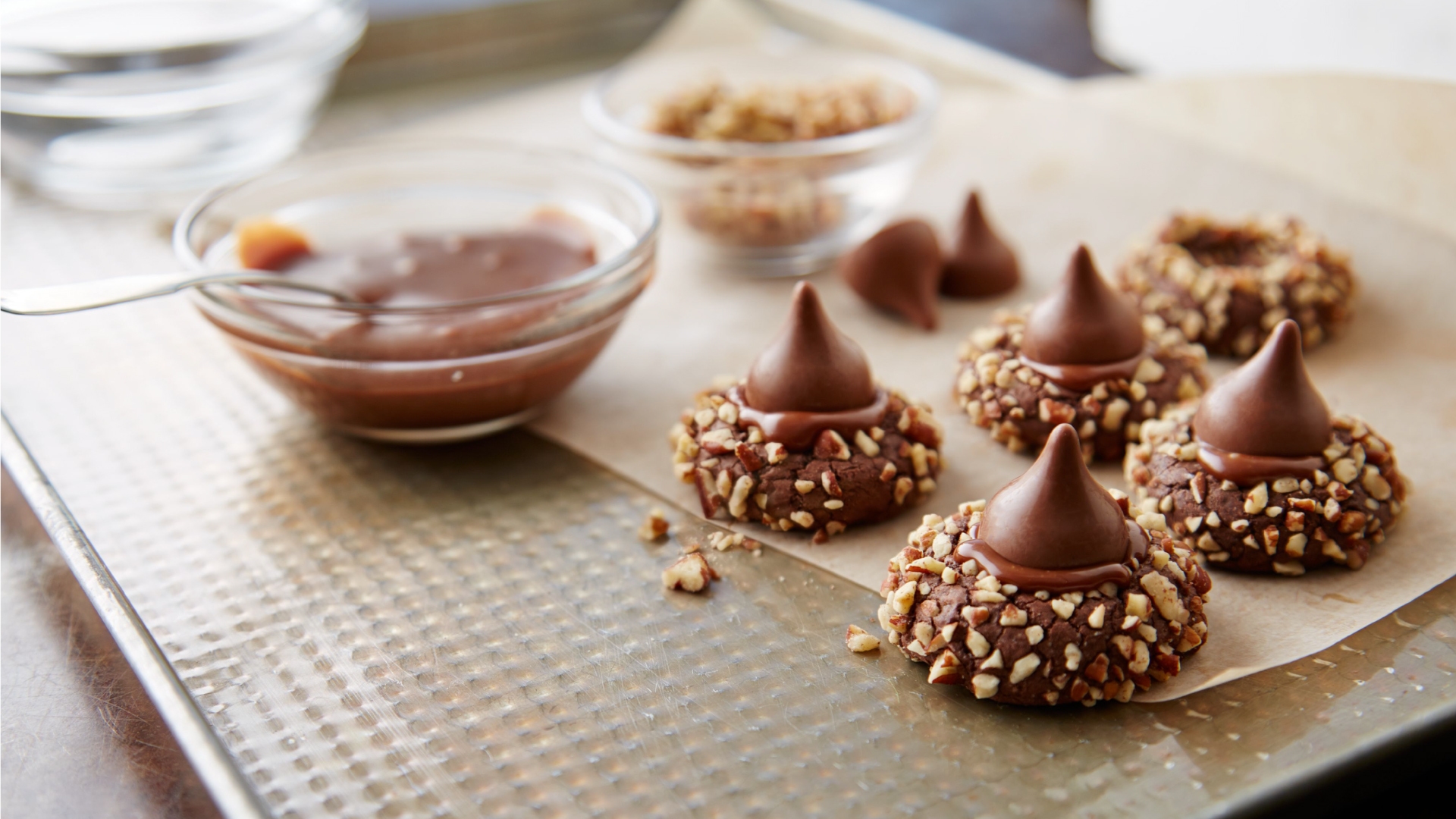 caramel thumbprint cookies