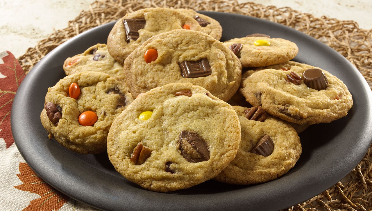 chocolate bar surprise cookies