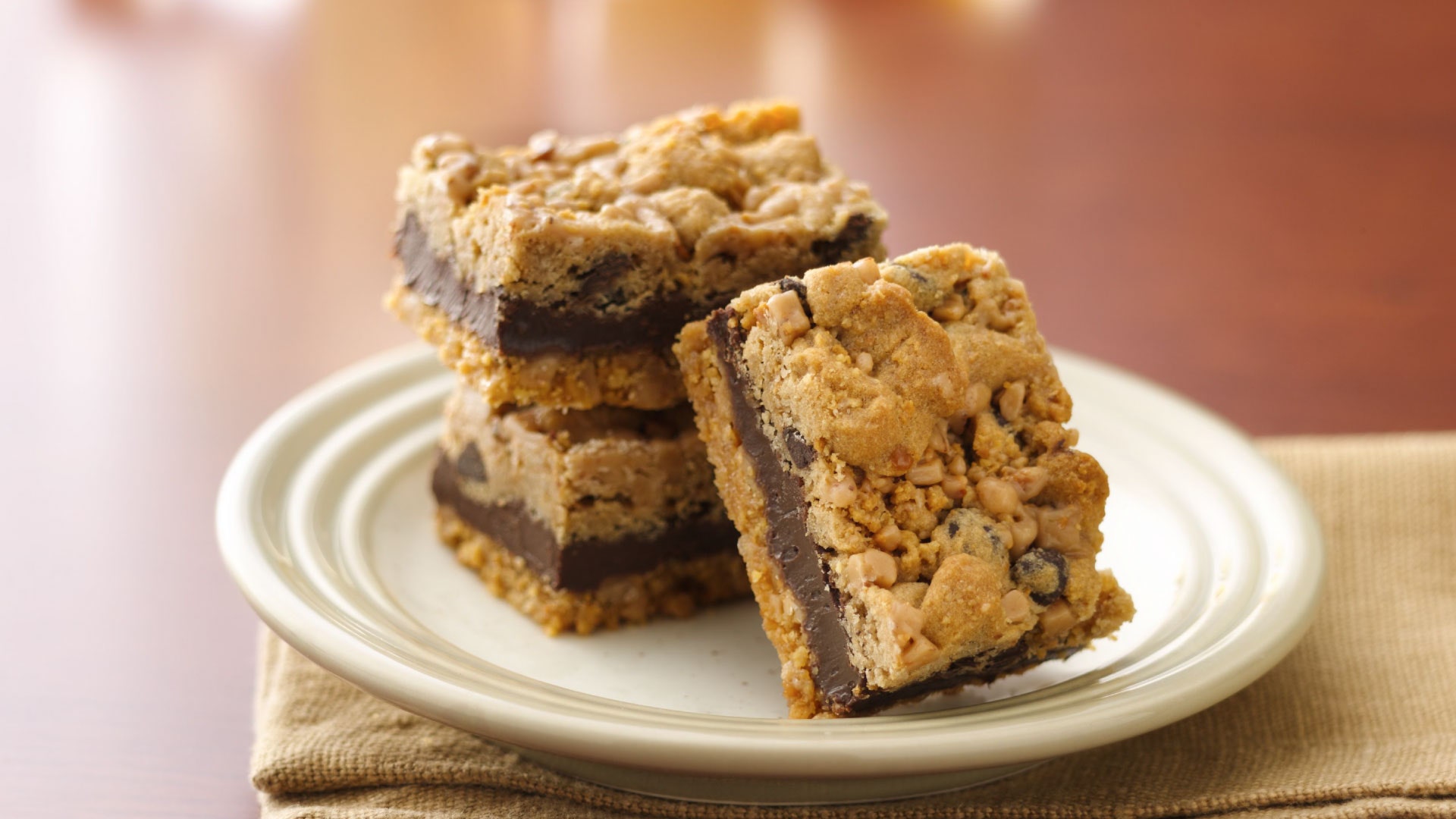 fudgy chocolate chip toffee bars