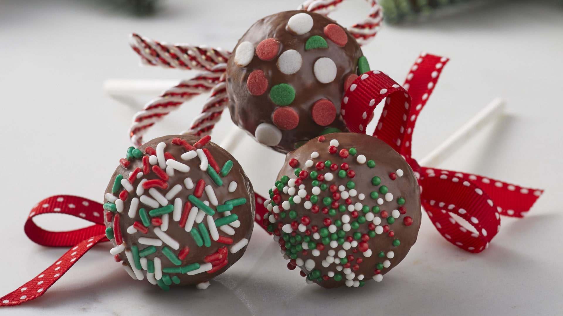 Christmas Brownie Pops