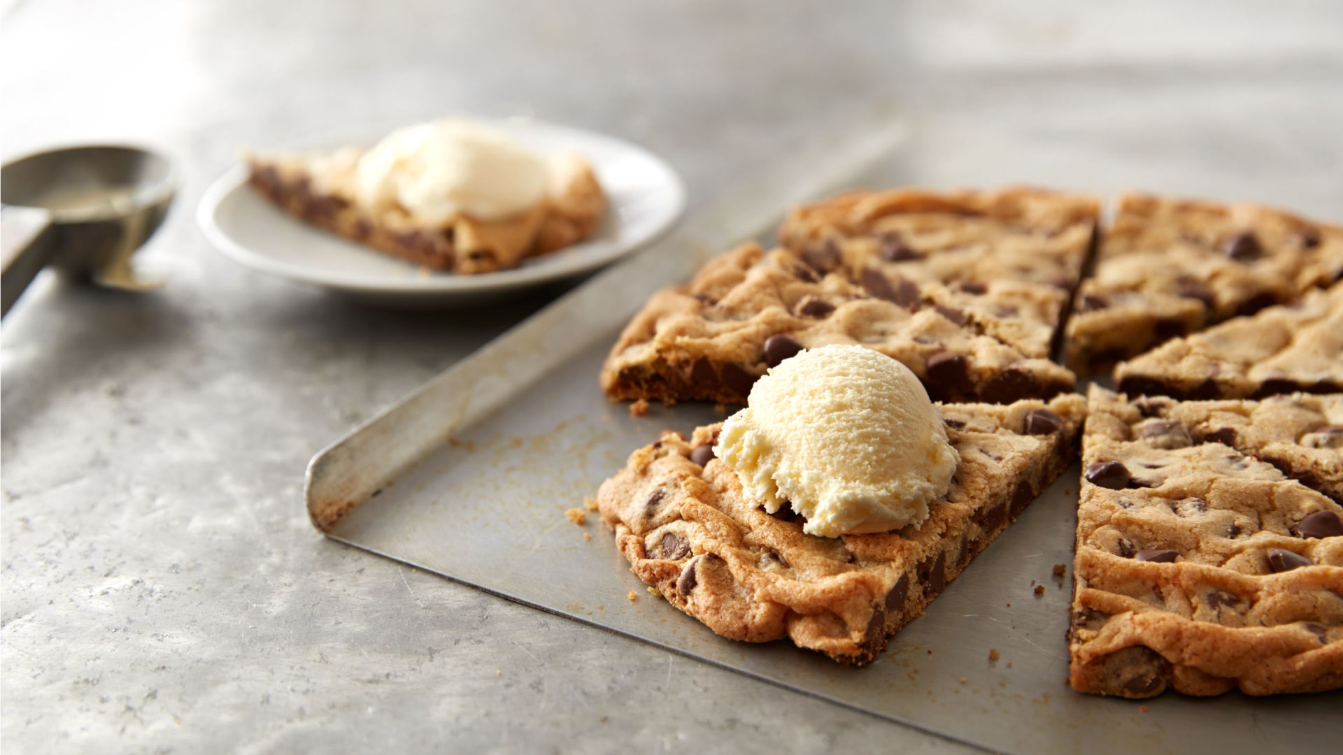 large chocolate chip cookie