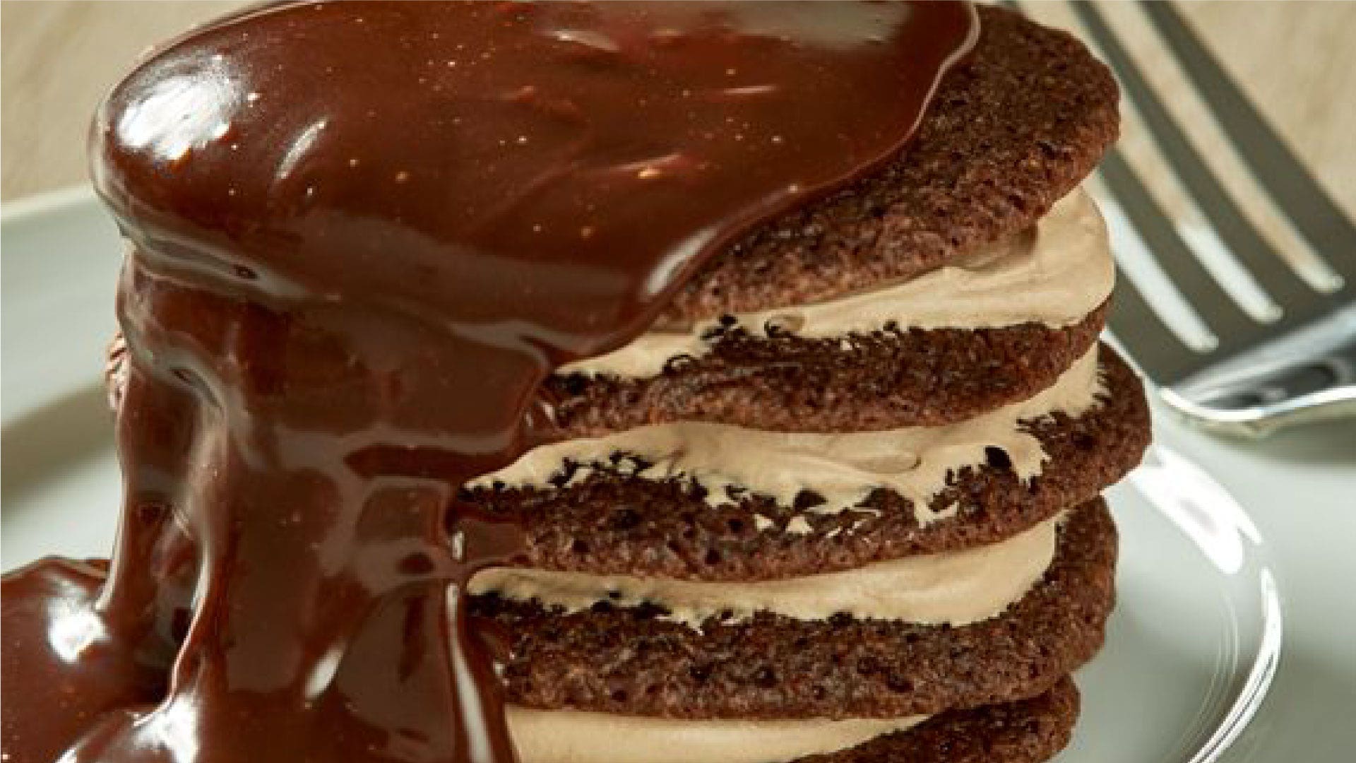 stacked brownie delight